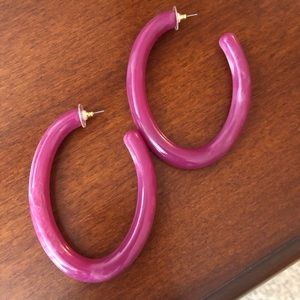BaubleBar Pernille Resin Hoop Earrings